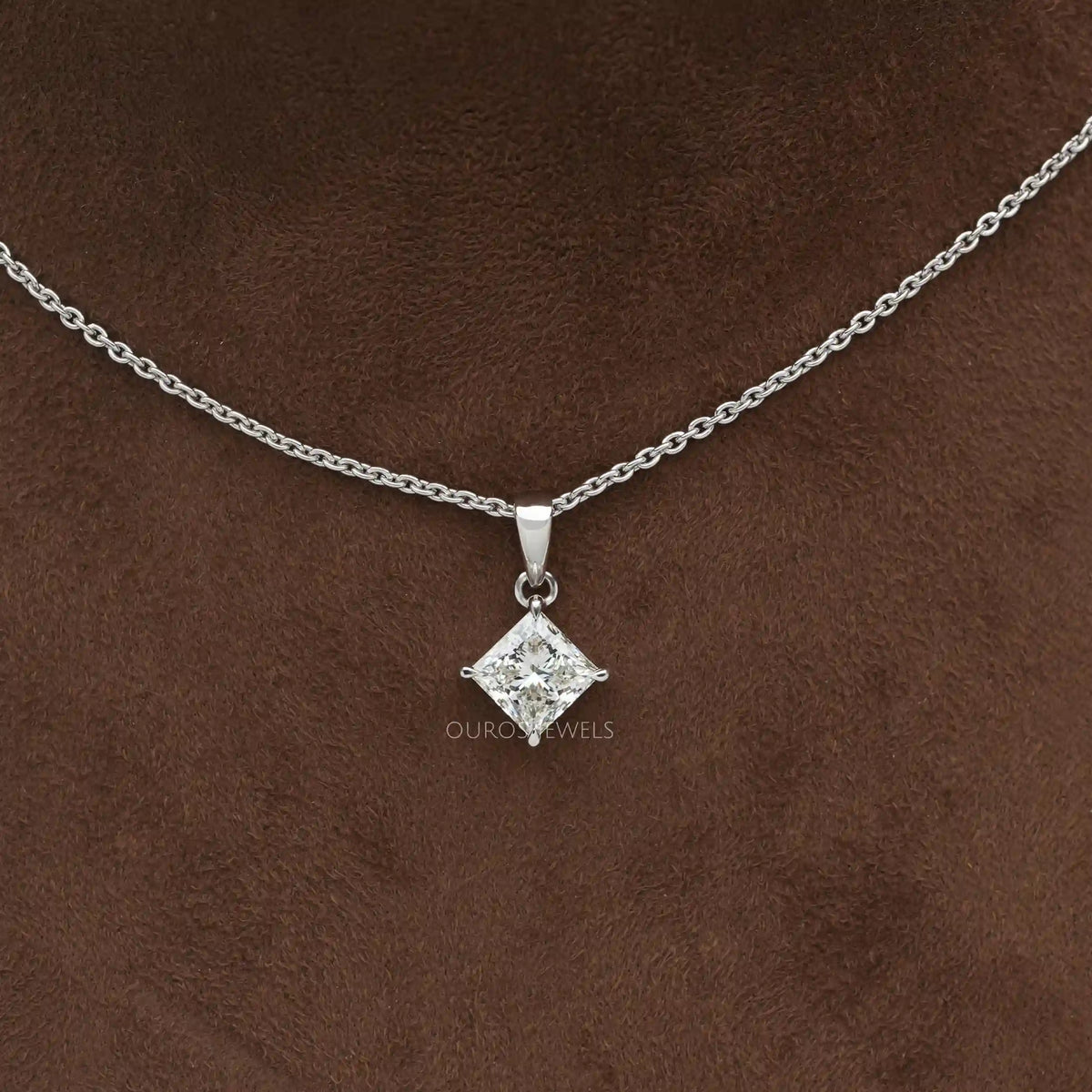 14K Princess Diamond Necklace - IceLink